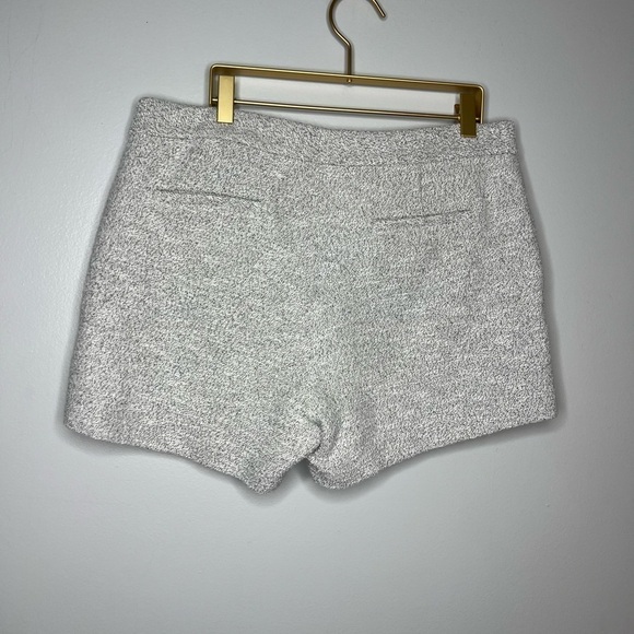 Theory Black and White Knit Tailored Shorts - Picture 2 of 7